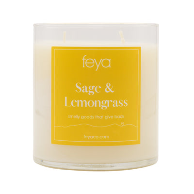 Feya Sage & Lemongrass 17 oz Candle