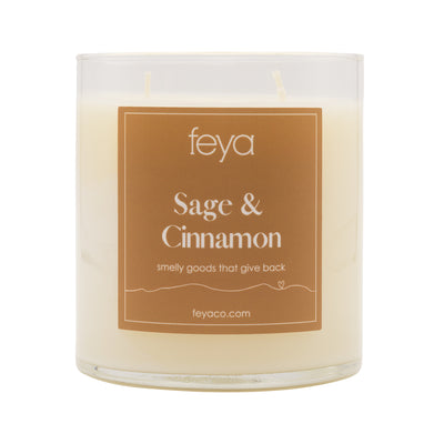 Feya Sage & Cinnamon 17 oz Candle