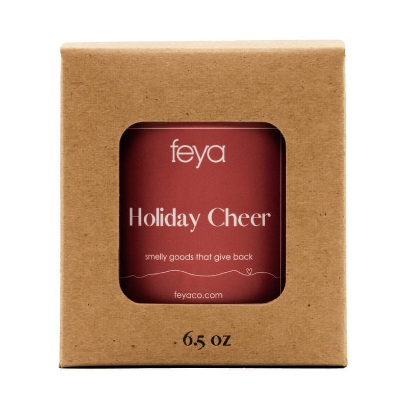 Feya Holiday Cheer 6.5 oz Candle with box